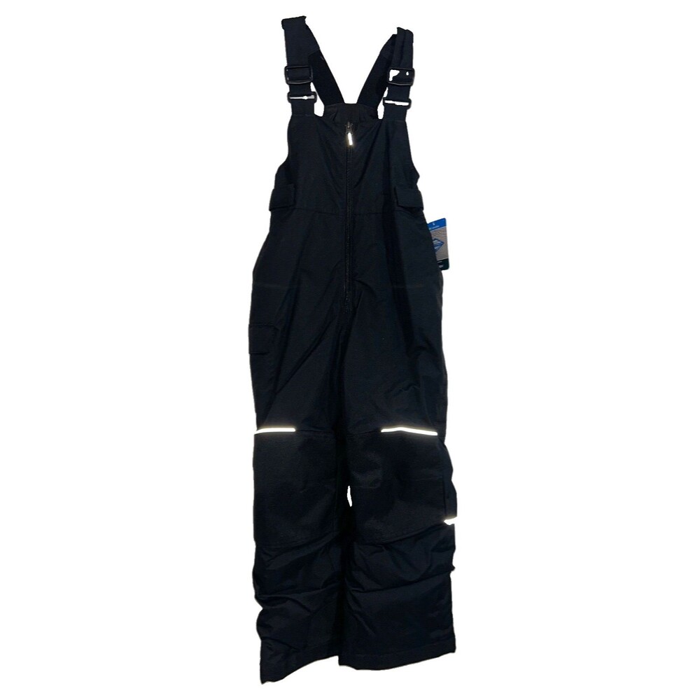 Columbia Kids Reflectivity Bib Snow Winter Overalls NWT Size S Youth/8 Black